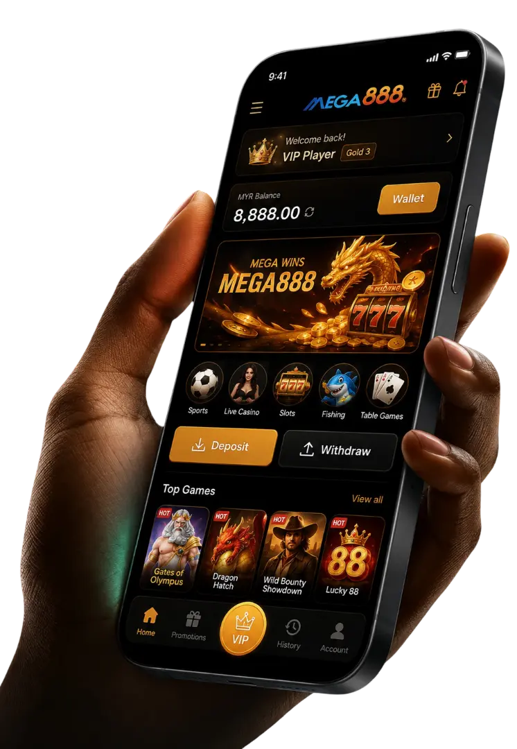 Mega888 app pada telefon